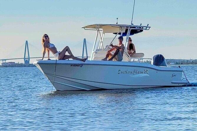 3 hour BYOB Morning Boat and Beach Excursion on Southern Charm - Music, Cooling, and BYOB: Make It Feel Like Your Day
