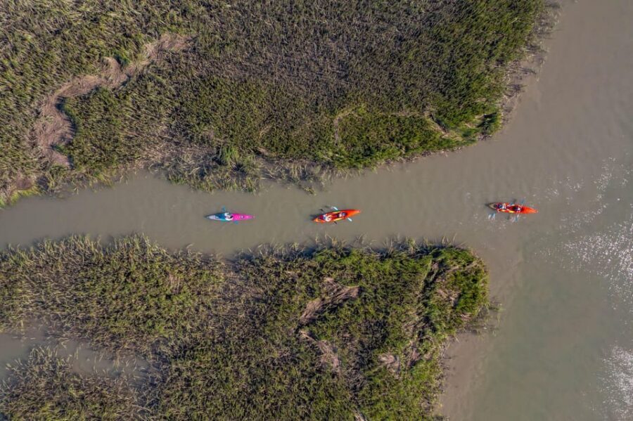 Charleston: Folly Beach Afternoon Kayak Dolphin Safari - Where you end up: back at Sea Monkeys plus a group photo