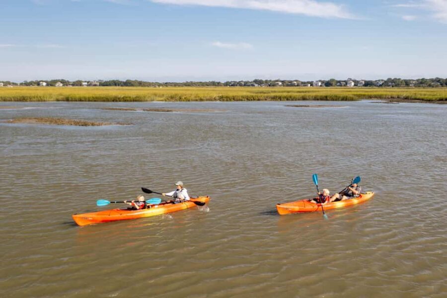 Charleston: Folly Beach Kayak Dolphin Safari - What to Bring: Footwear, Water, Sun, and Simple Comfort