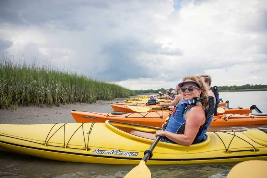 Charleston: Guided 2hr. Kayak Tour with a Tandem or Single - From 1871 Bowens Island Rd to the quiet creeks behind Folly Beach