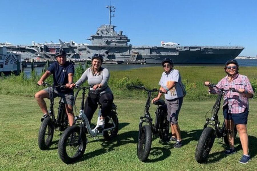 Mount Pleasant: Charleston Harbor E-Bike Tour - Shem Creek Park: Shrimp Boats, Dockside Stops, and Dolphins